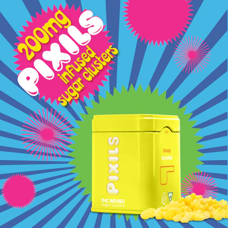 Pixils - 200mg Sugar Clusters - Lemon - product image at King of Budz