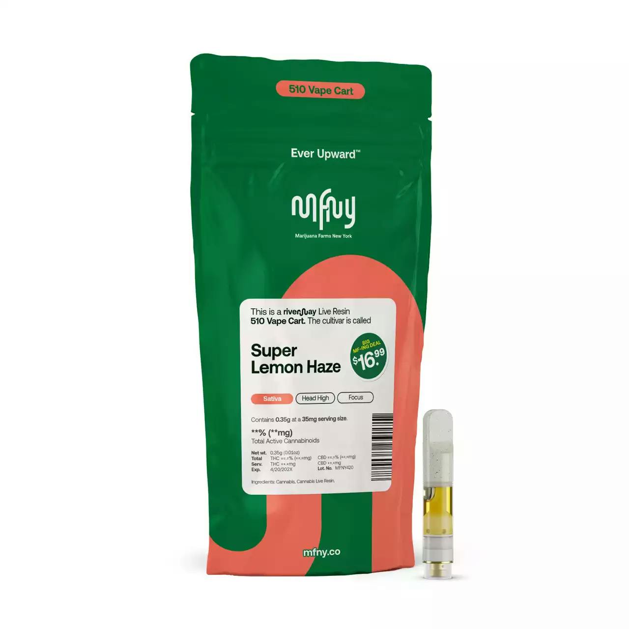 MFNY | Super Lemon Haze | Live Resin 510 Cart | 0.35g