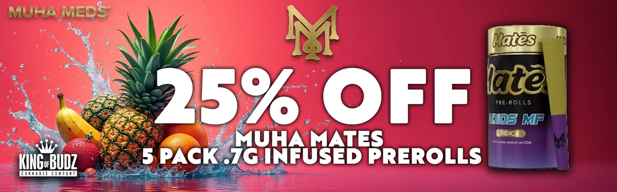 Muha Mates - 5 Pack .7g Infused Prerolls - 25 Percent OFF