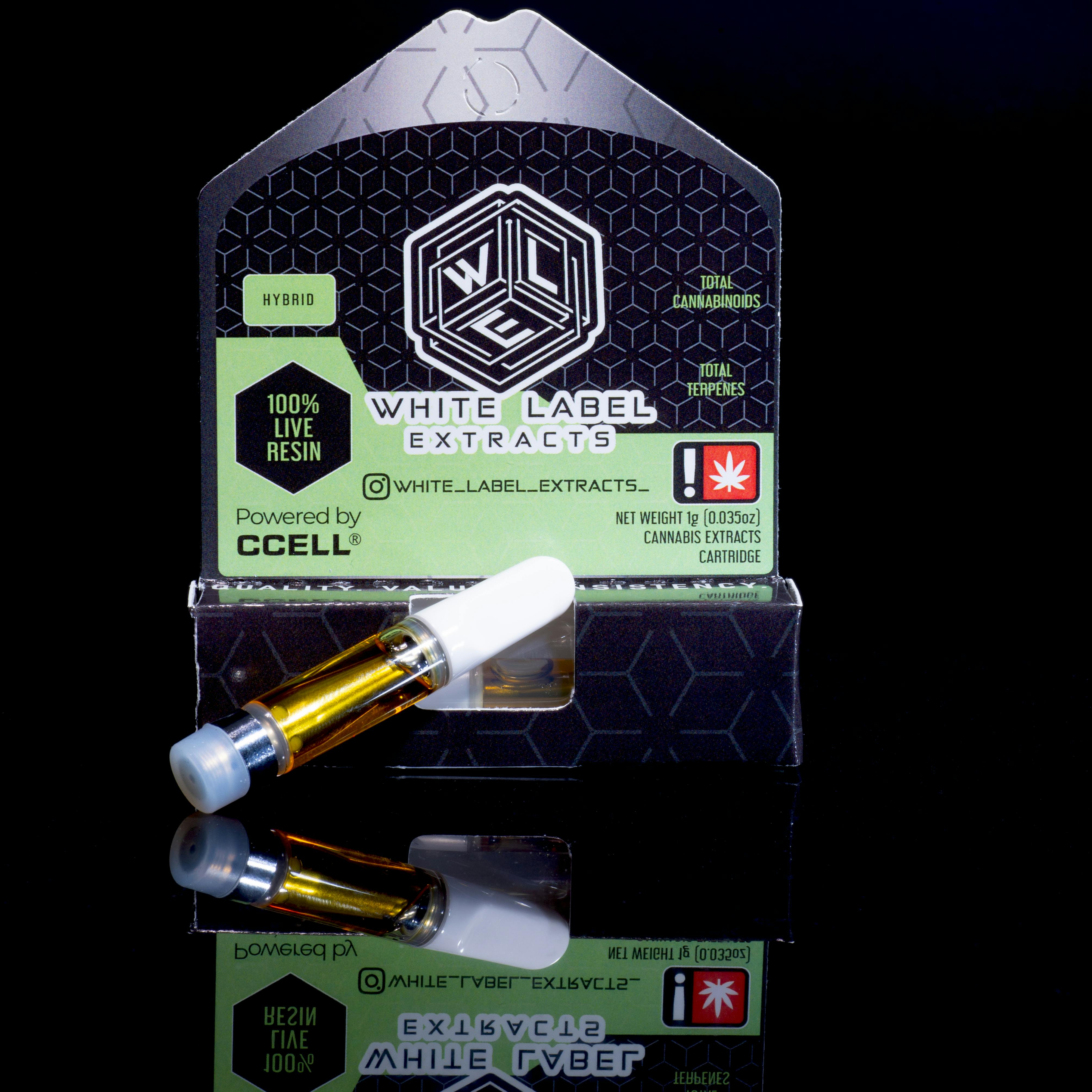 White Label Extracts - Gush Mints - Cart 1G LR Indica