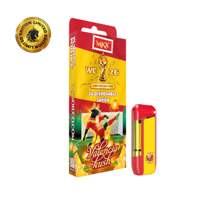 2g MKX Disposable *LIMITED EDITION* WC26 - Valencia Kush - Sativa - DISPOSABLES by MKX Oil Co. at King of Budz