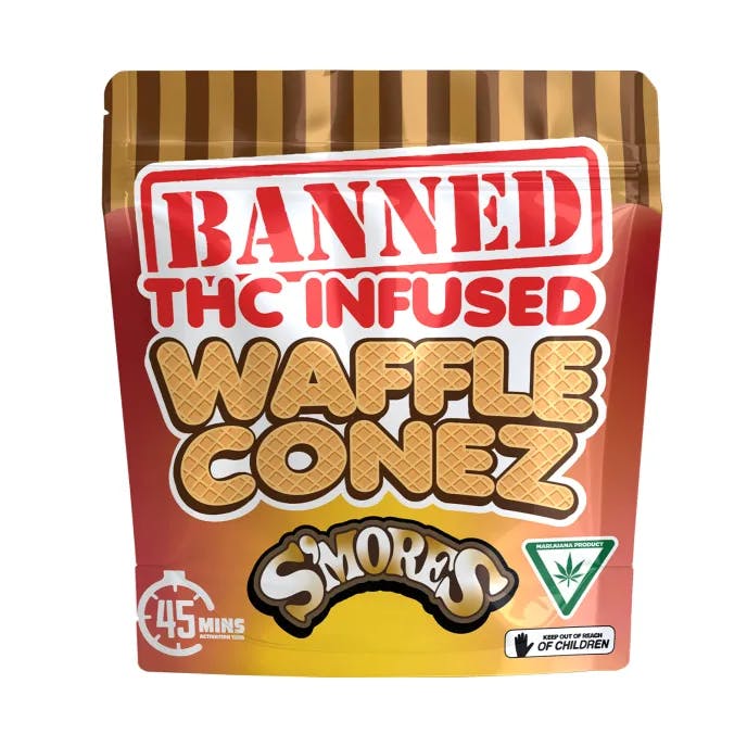 Banned - 200mg Infused Sugar Cones - S'Mores