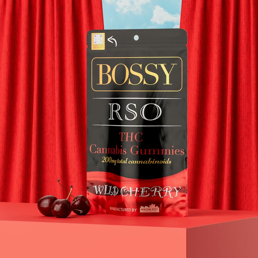 Bossy 200mg RSO Gummies Wild Cherry