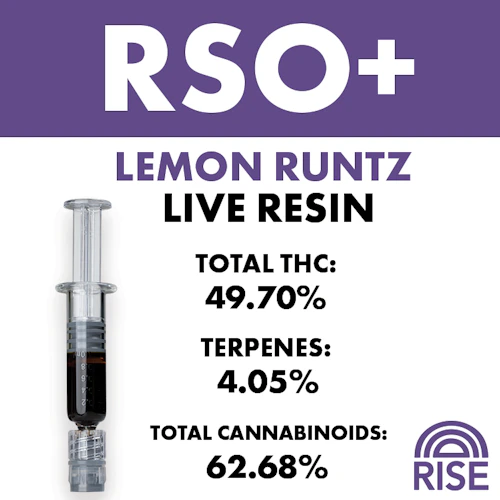 RISE - 1g RSO + Live Resin - Lemon Runtz