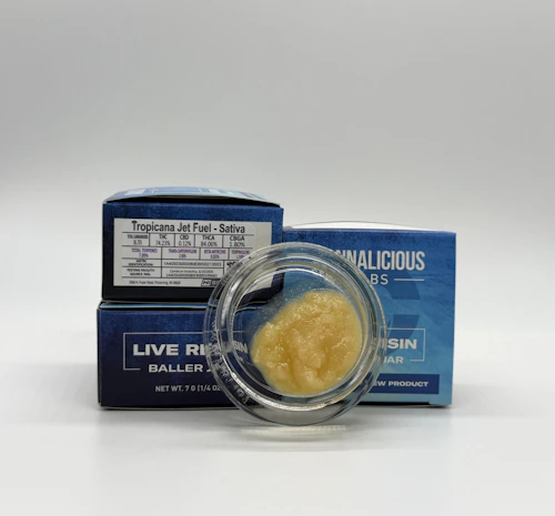 Cannalicious - 7g Live Resin Baller Jar - Tropicana Jet Fuel