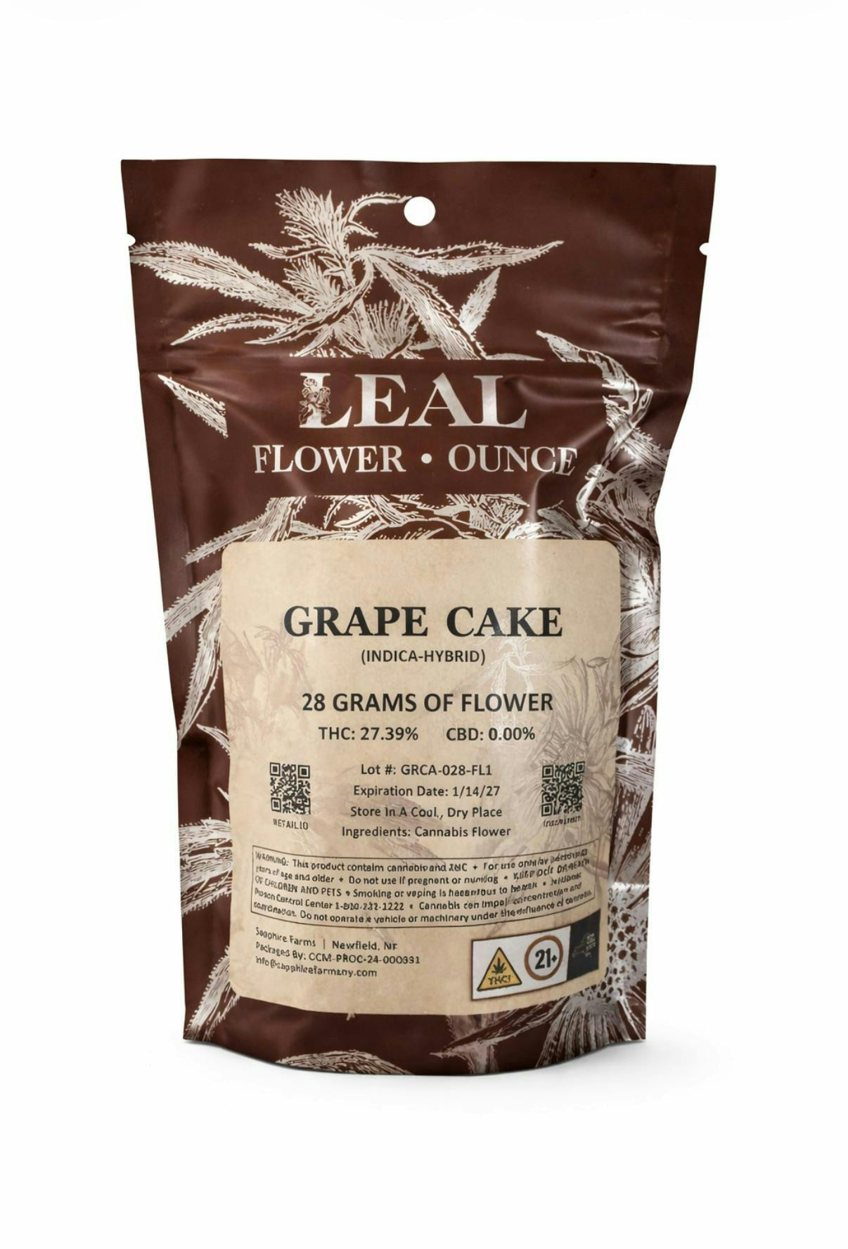 Leal Grape Cake 28g Flower