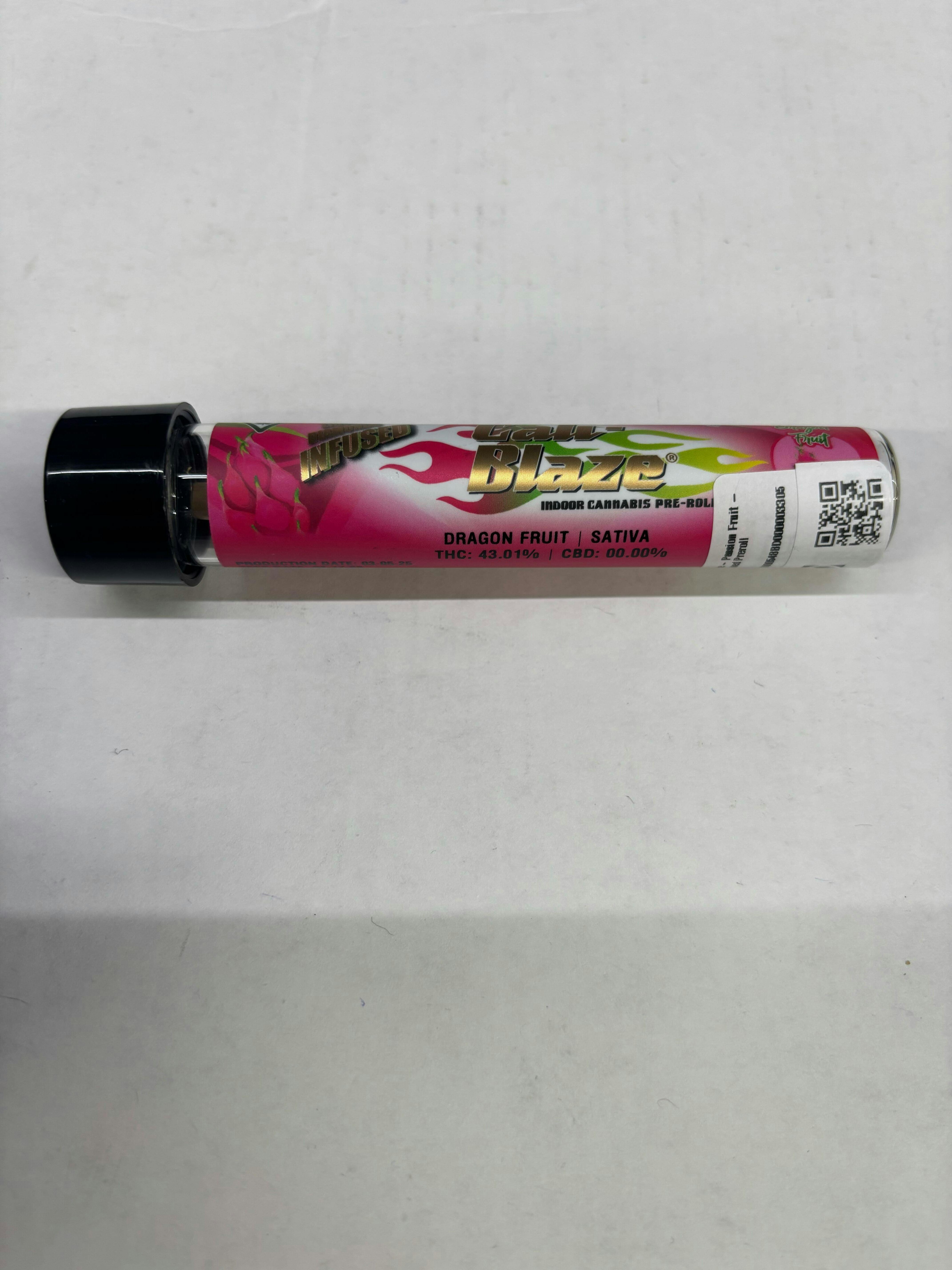 Cali Blaze - Dragon Fruit - 1.2g Infused Preroll