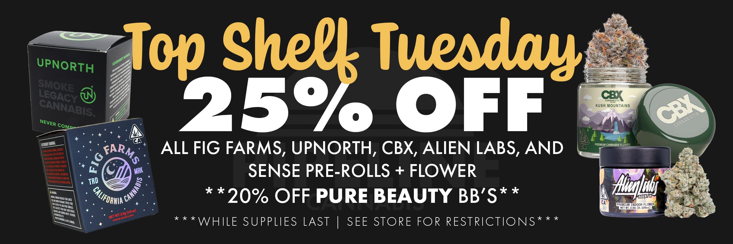 TUESDAY ARE FOR WINNERS. THERE BRANDS ARE CHAMPS 25% OFF