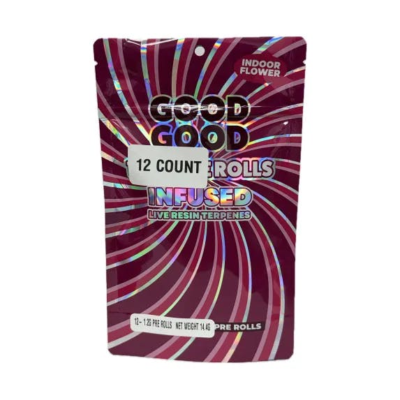 Good Good - 12-Pack 1.2g Infused Prerolls - Ice Cream Cake