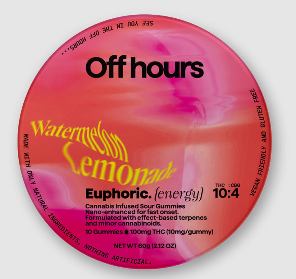image of Watermelon Lemonade Euphoric 10:4 | 100mg 10pk Gummies