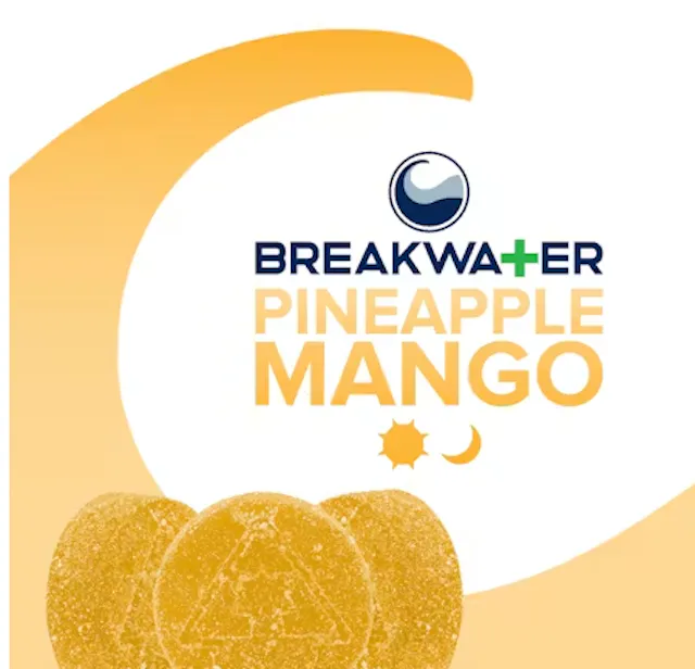 Breakwater Gummies Pineapple Mango 10pk/100mg (2.8g)