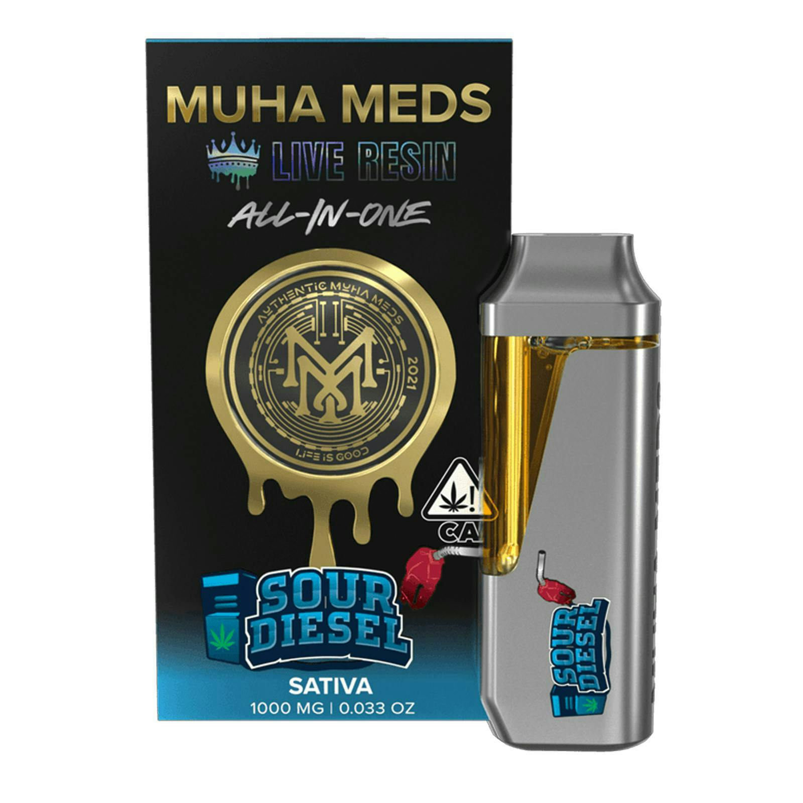 MUHA MEDS | SOUR DIESEL | LIVE RESIN DISPOSABLE SATIVA