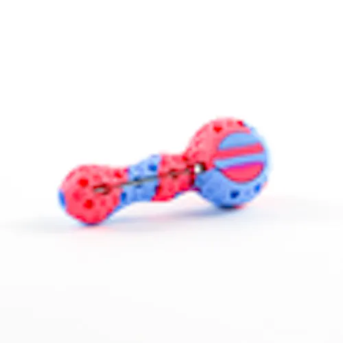 LuvBuds | 4.25′ Silicone Hand Pipe With Glass Bowl Assorted Colors-1