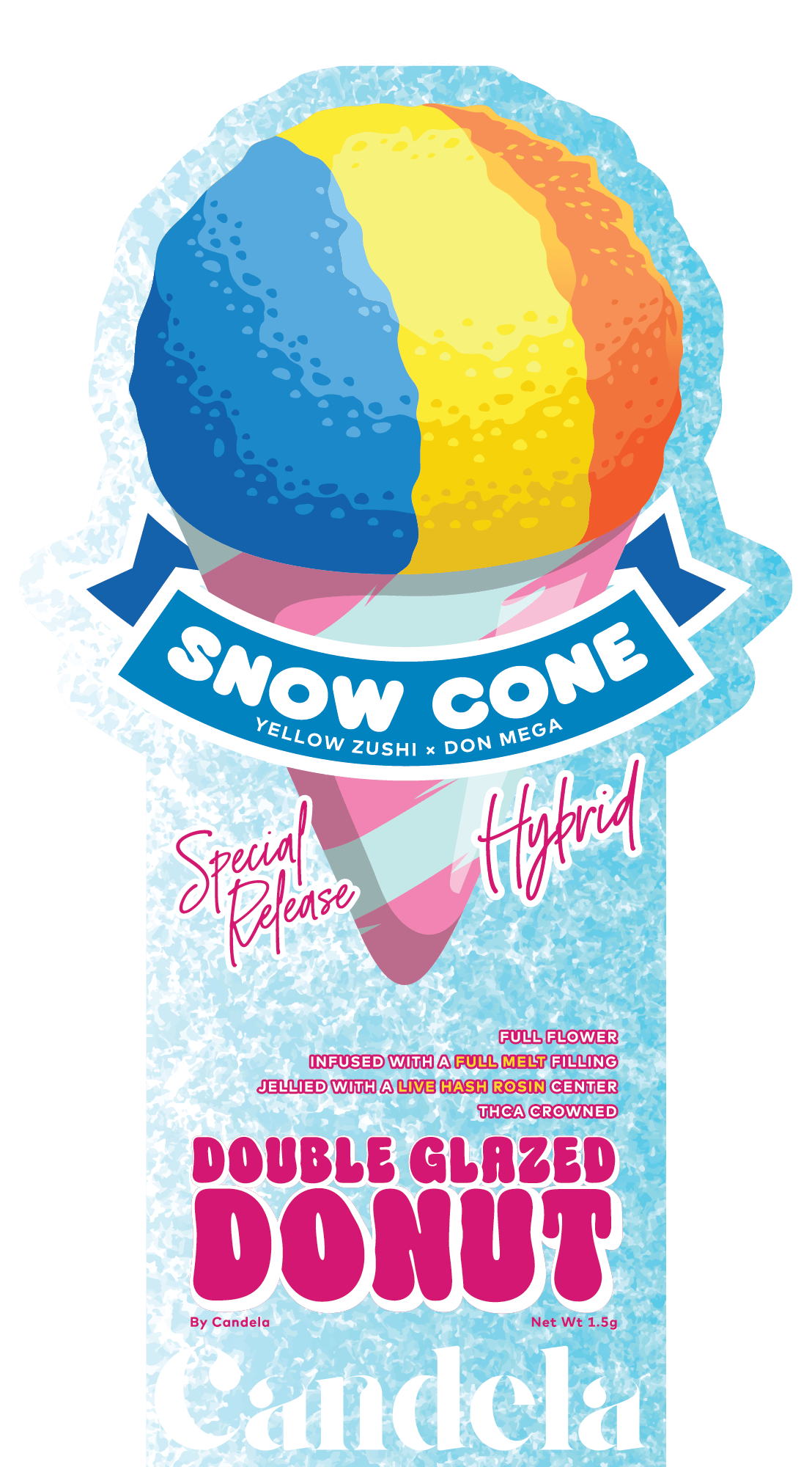 Candela - 1.5g Double Glazed Donut - Snow Cone