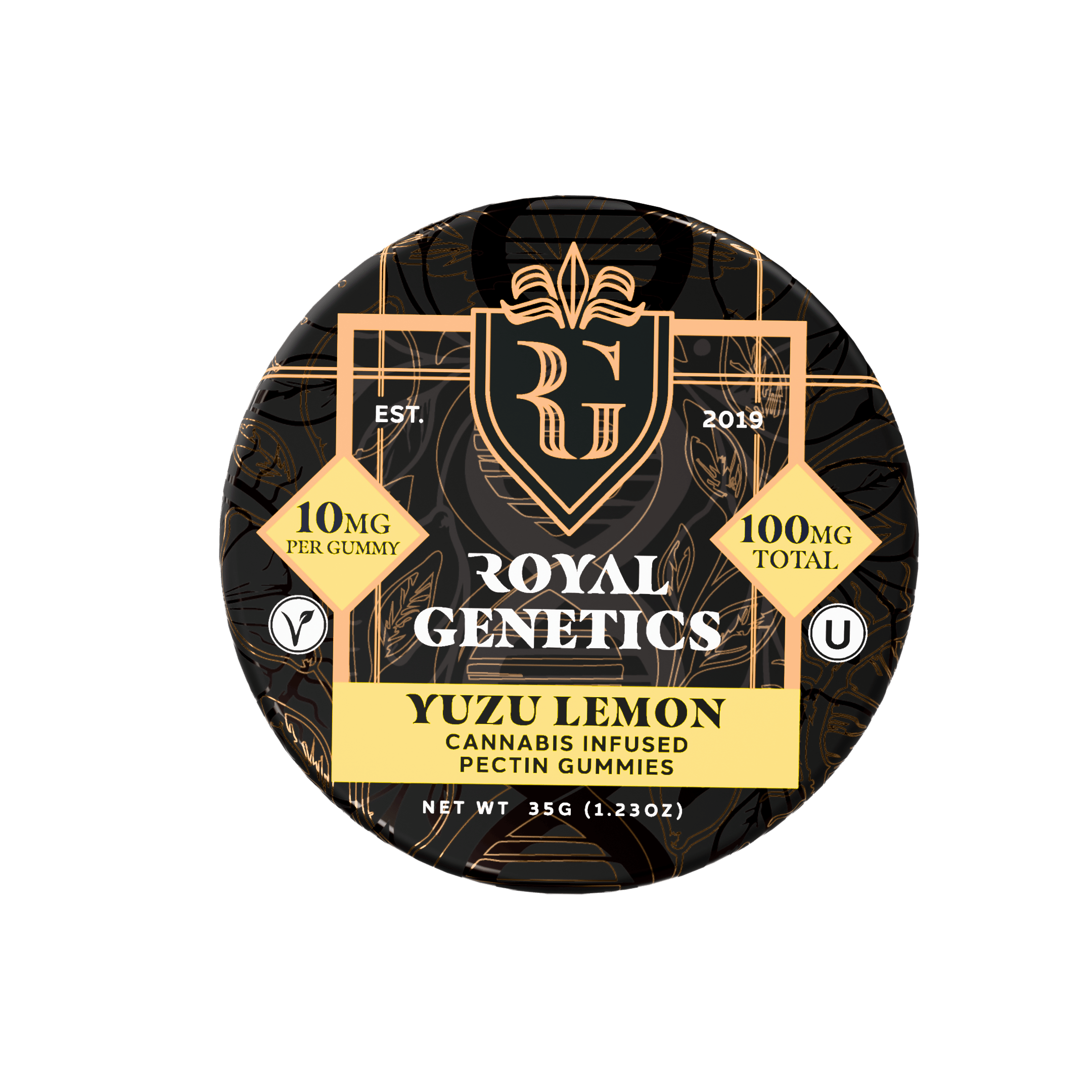 Royal Genetics | Yuzu Lemon | Infused Vegan Gummy | 100mg