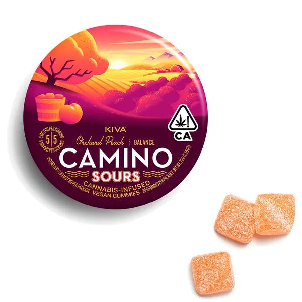 Product: CAMINO SOURS | ORCHARD PEACH | 200MG