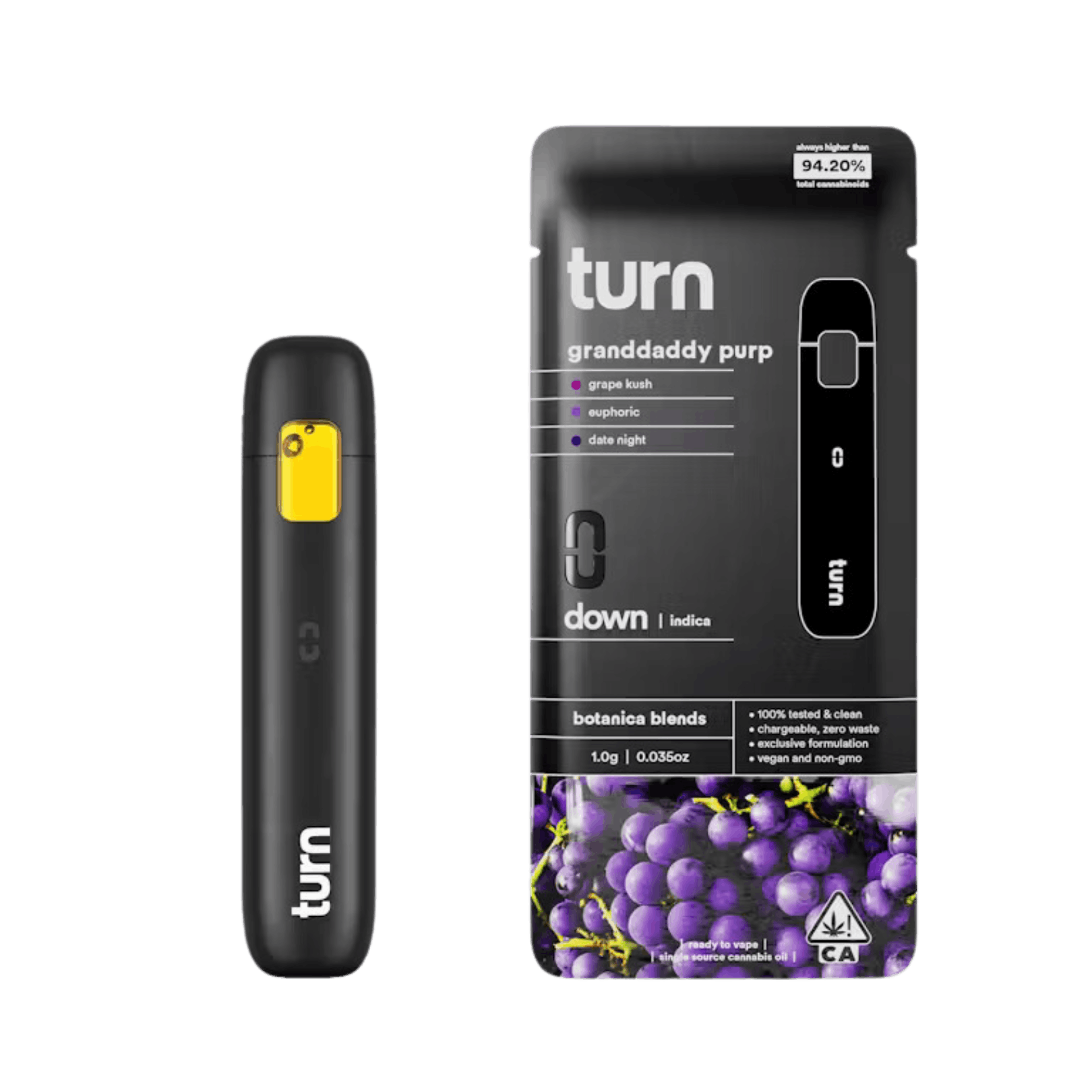 GRANDDADDY PURPLE BOTANICALS BLEND TURN DOWN ALL-IN-ONE-0