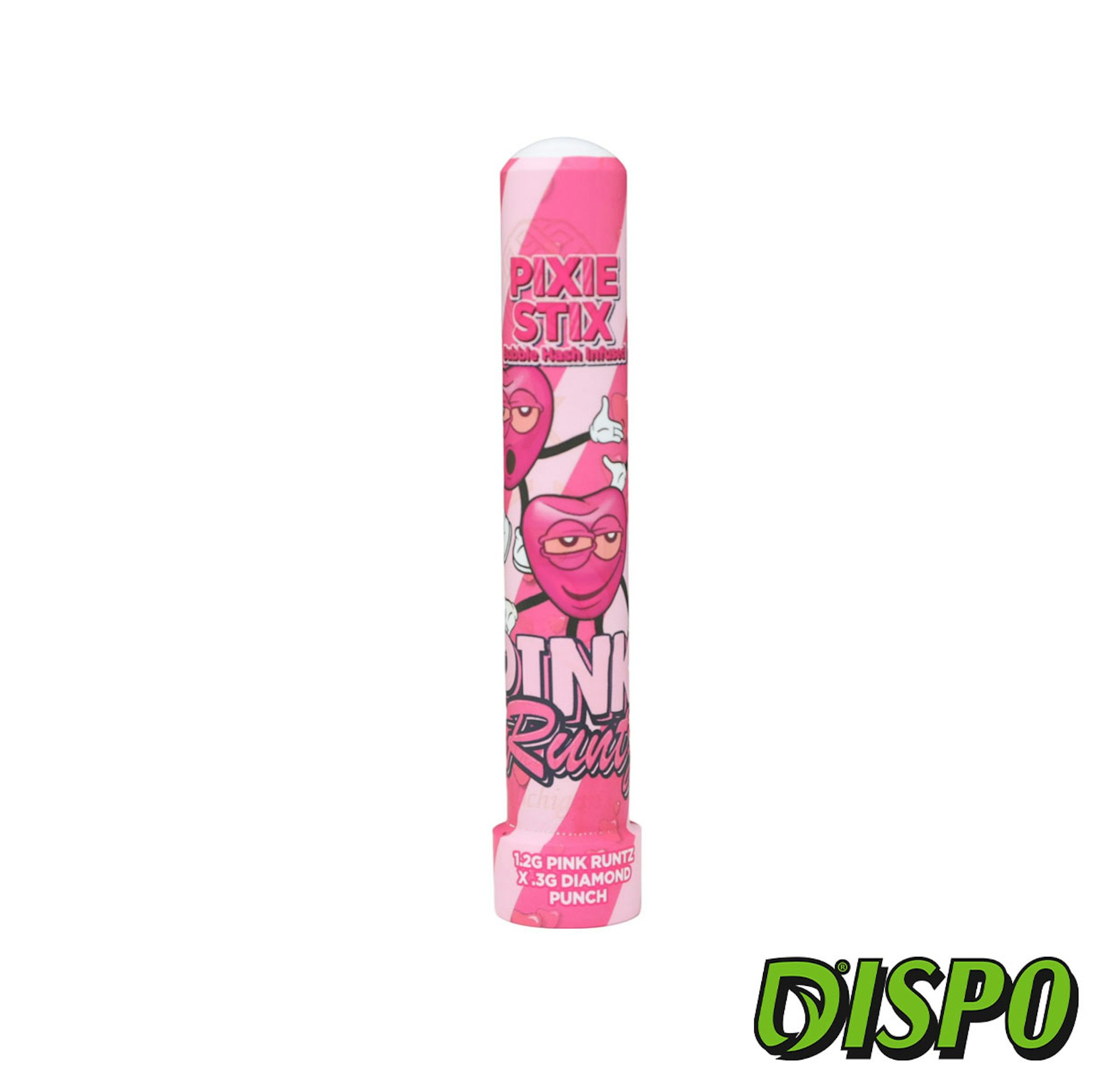 North Coast x Herb Wealth x Adams Family - Pink Runtz TIER 2 Pixie Stix Infused Rice Paper Pre-Roll