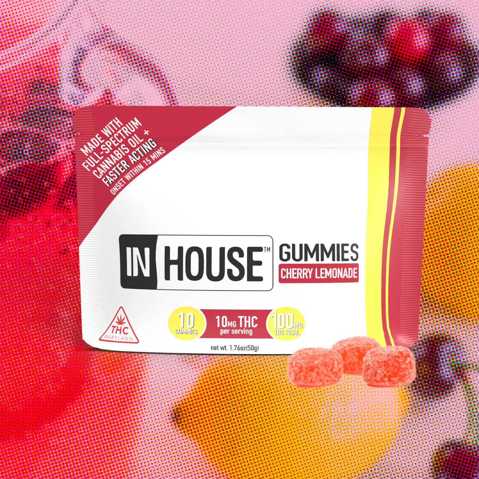 In House In House | Gummies | Cherry Lemonade | 10 x 10mg - Star Buds ...