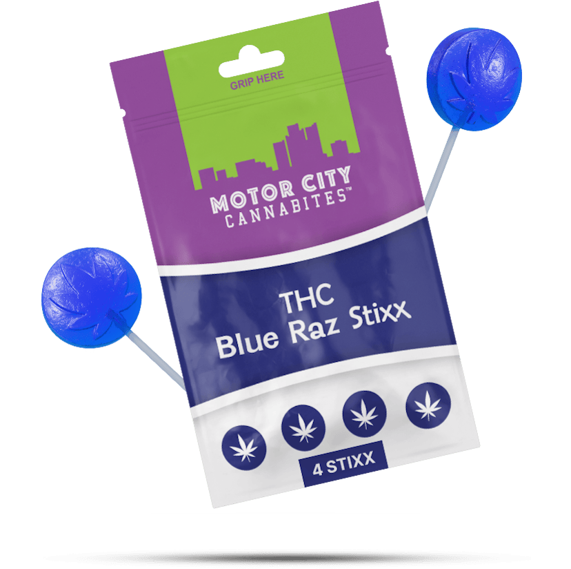 Motor City | 200mg Treats | Blue Razz Stixx