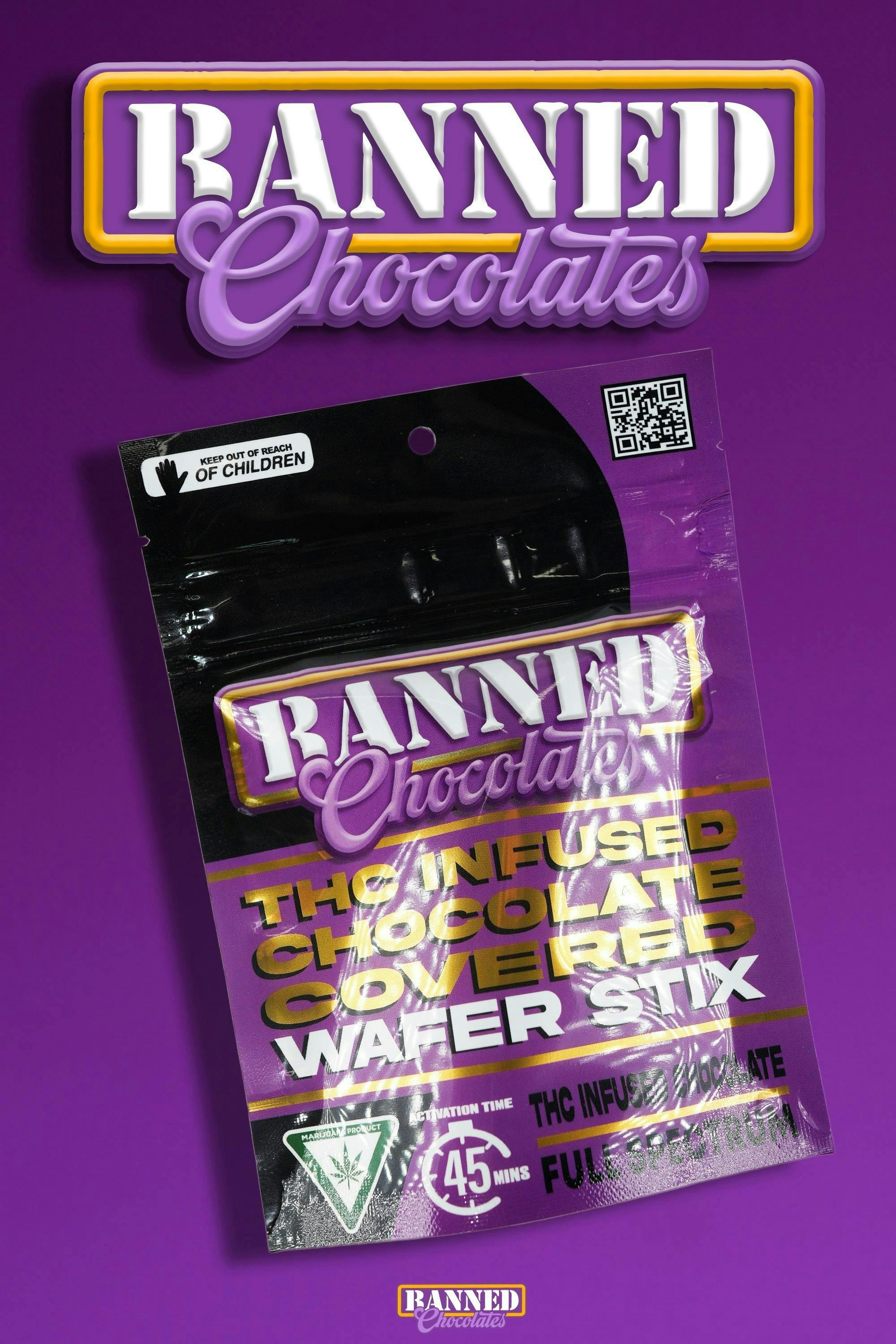Banned - 200mg Wafer Stix - Chocolate