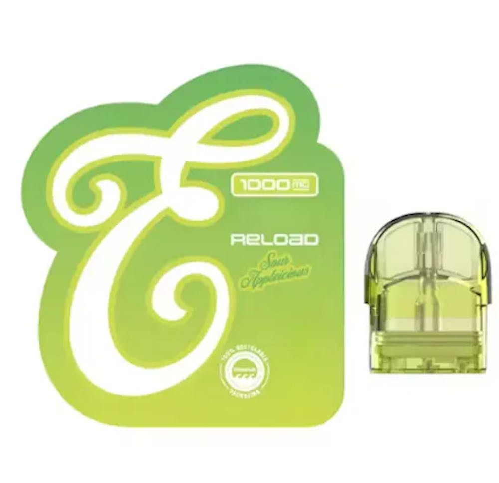 Product Eureka Fusion | Sour Appleicious 3:1:1 THC/CBG/THCV | Reload Pod