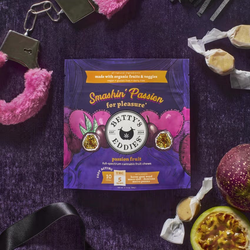 Betty's Eddies - Smashin' Passion Fruit Chews 50mg - Passion Fruit