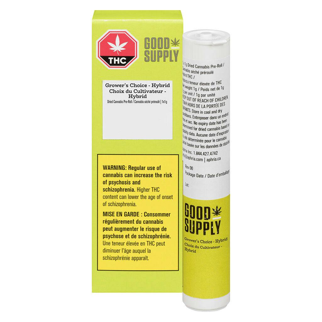 Good supply - grower's choice hybrid pre-roll - 1x1g