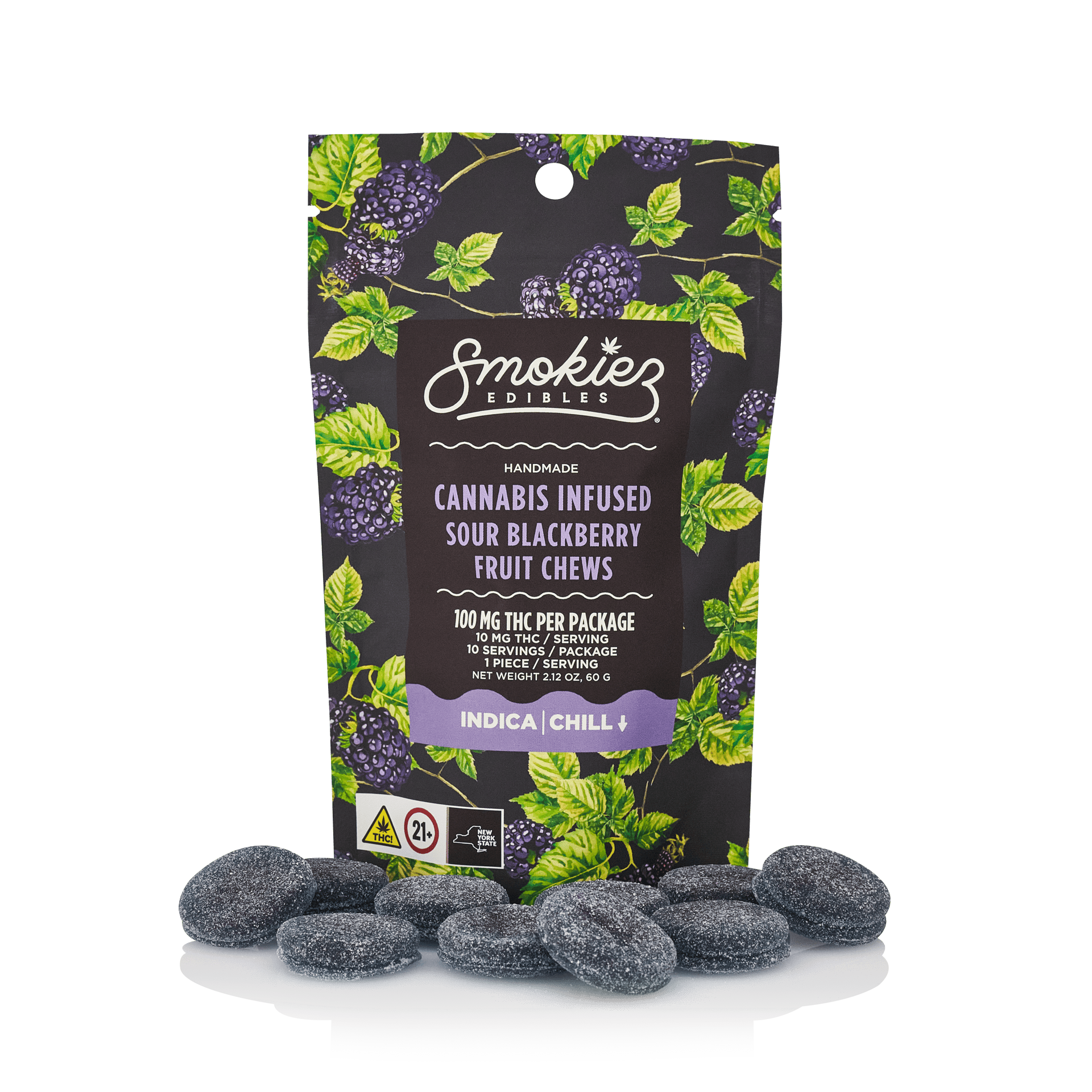 Product Smokiez - Sour Blackberry - 10pk - 100mg
