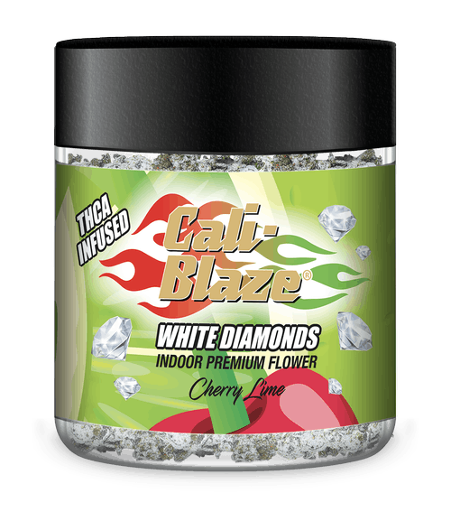 Product: Cali-Blaze | White Diamond Frosted Flower - 3.5g - Cherry Lime