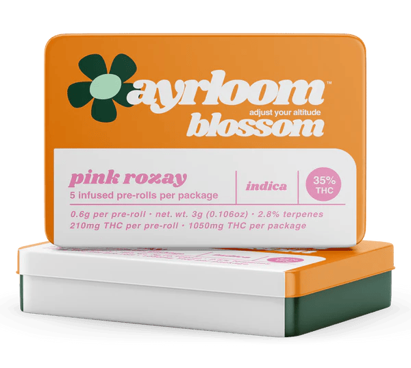 Product Ayrloom - Pink Rozay - 5pk - Infused Prerolls