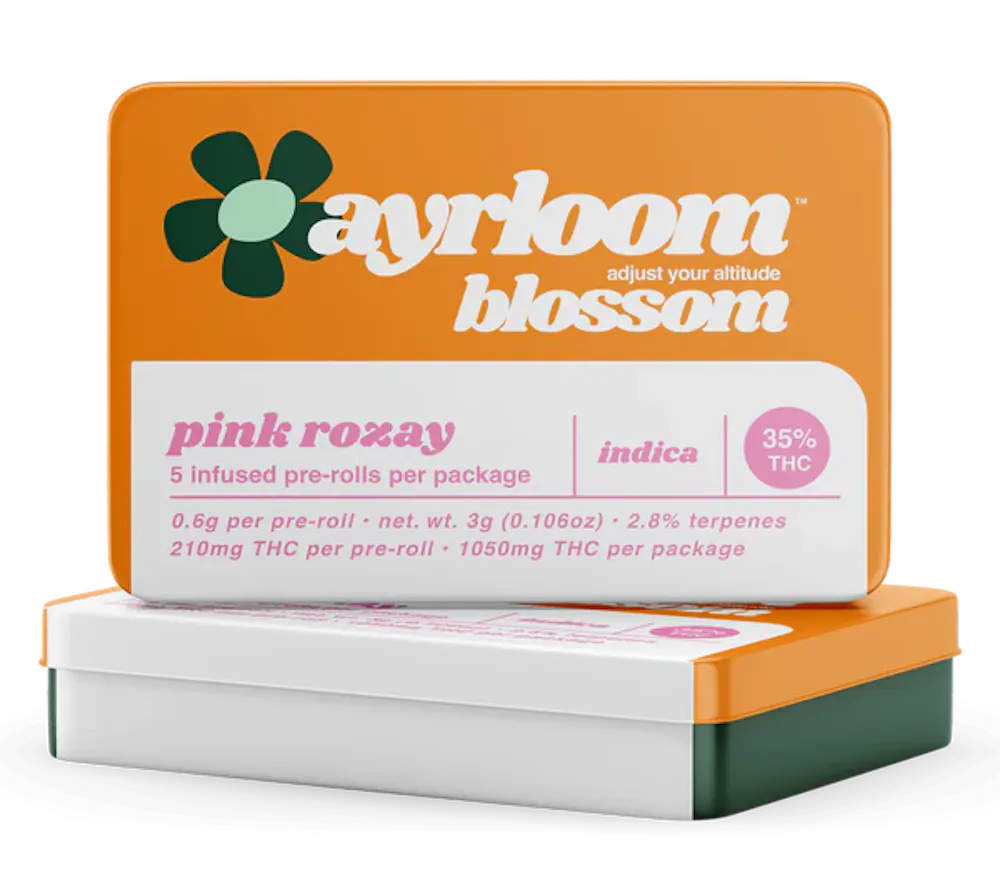 Product Ayrloom - Pink Rozay - 5pk - Infused Prerolls
