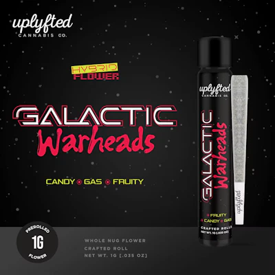 Uplyfted - 1g Preroll - Galactic Warheads - PRE_ROLLS by Uplyfted Cannabis Co. at King of Budz
