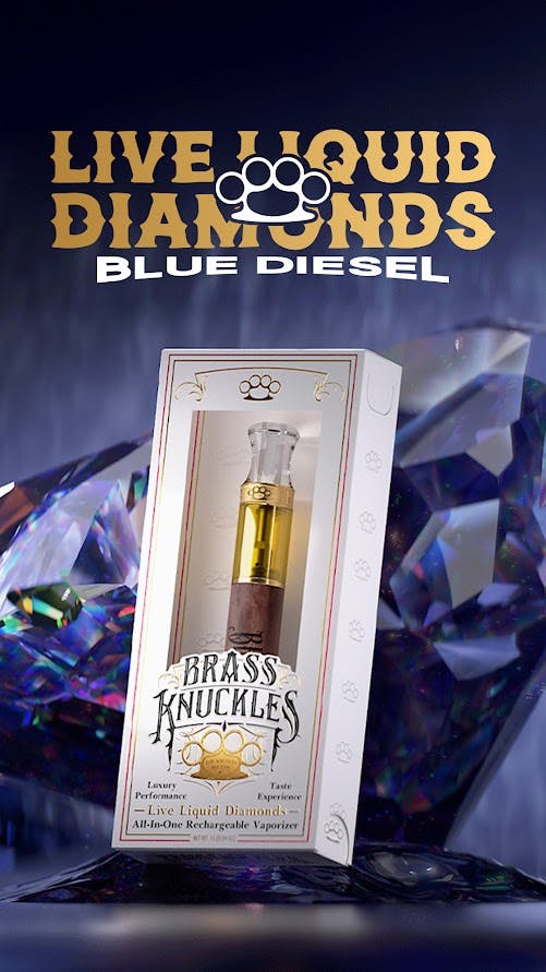 Product Brass Knuckles - Blue Diesel - 1g - Live Liquid Diamonds - AIO