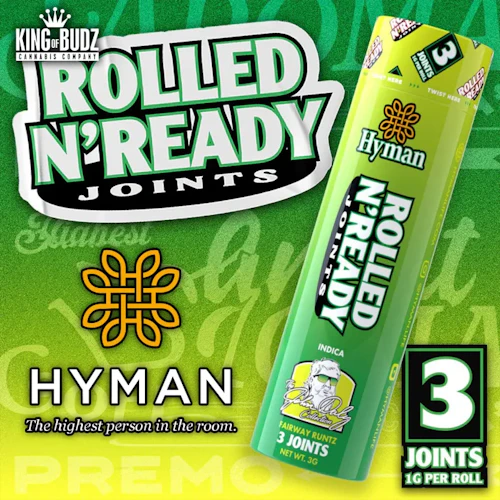 Hyman X John Daly - 3-Pack 1g Prerolls - Fairway Runtz