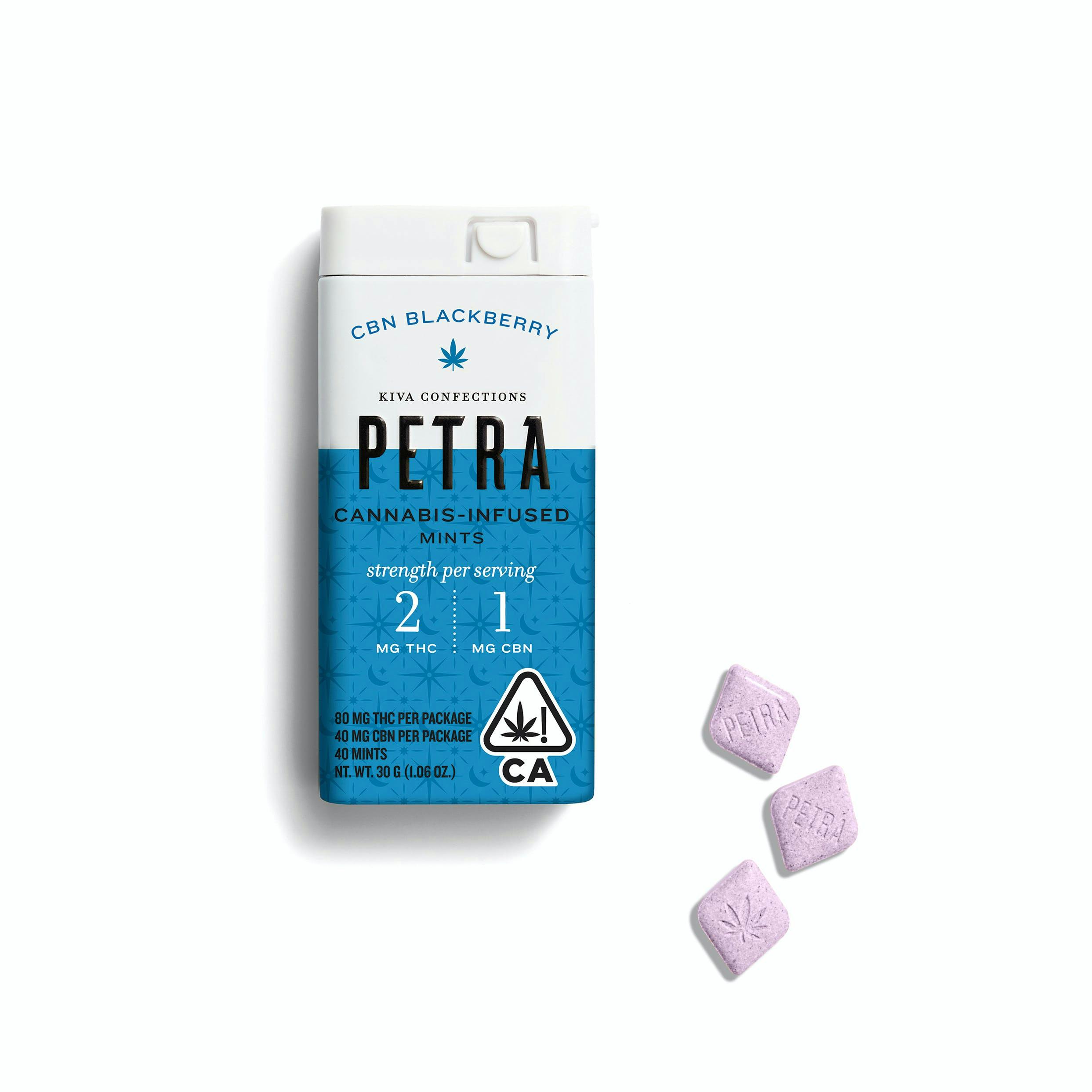 Product: 2:1 | Blackberry | 2mg THC x 1mg CBN | 40pk | Mints | Petra