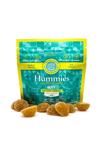 Hummies | Sour Tropical Passionfruit | Hash Rosin Gummies - 100mg