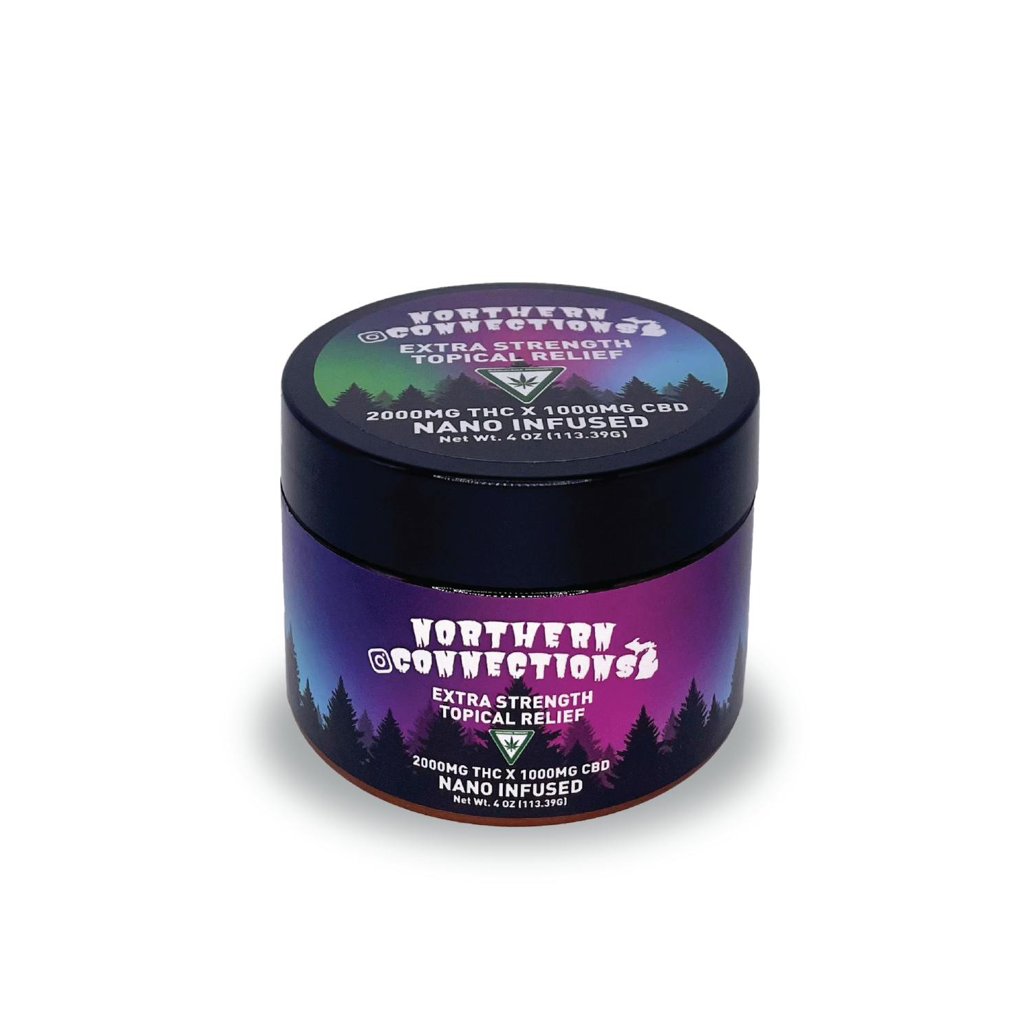 Northern Connections - 2000mgTHC:1000mgCBD Topical Relief Extra Strength 2:1