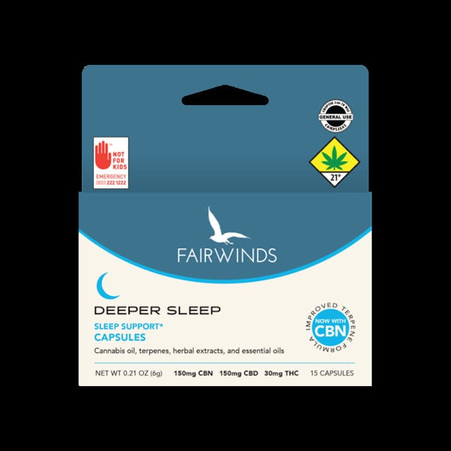 Relax and enjoy the rest you deserve with our Deeper Sleep capsules with CBN. This blend is formulated to soothe the body and mind, assisting with occasional trouble staying asleep.