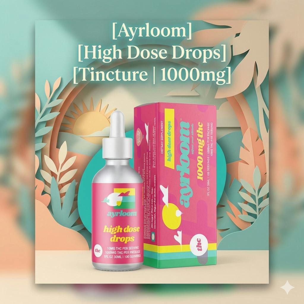 Product Ayrloom | High Dose Drops | Tincture | 1000mg