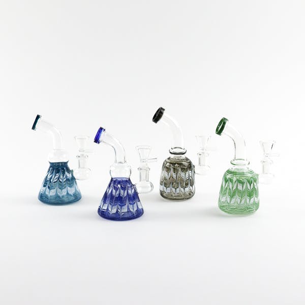 Product 6" Wrap Rake Bent Neck Bong