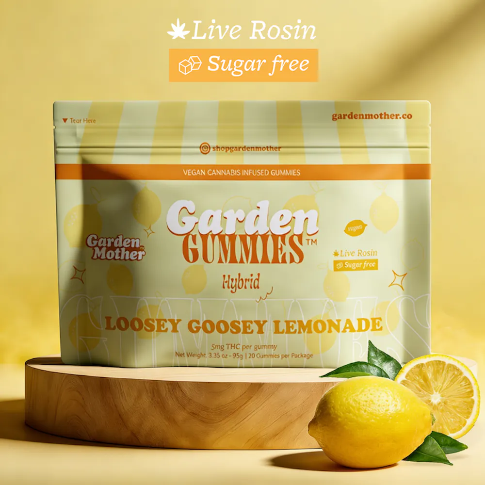 Product Garden Mother - Loosey Goosey Lemonade Live Rosin Garden Gummies (100mg 20pk)