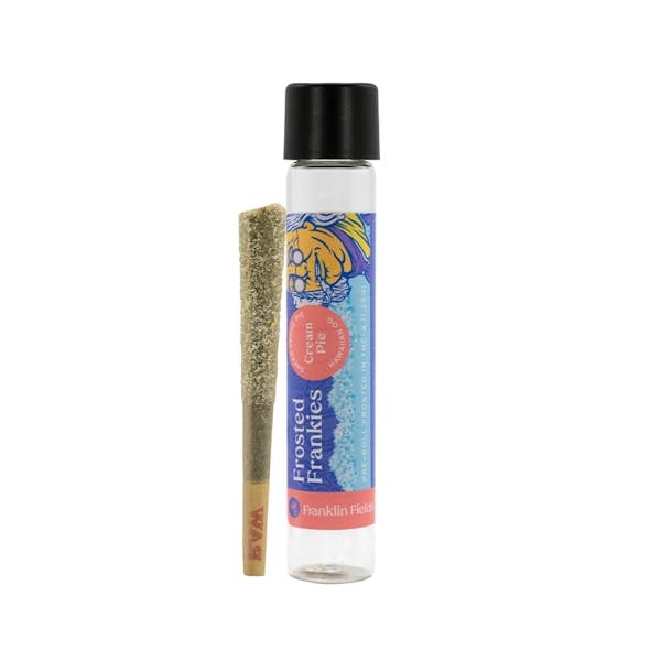 Product: Franklin Fields | Lemon Drop Frosted Frankie Infused Pre-Roll | 1.25g
