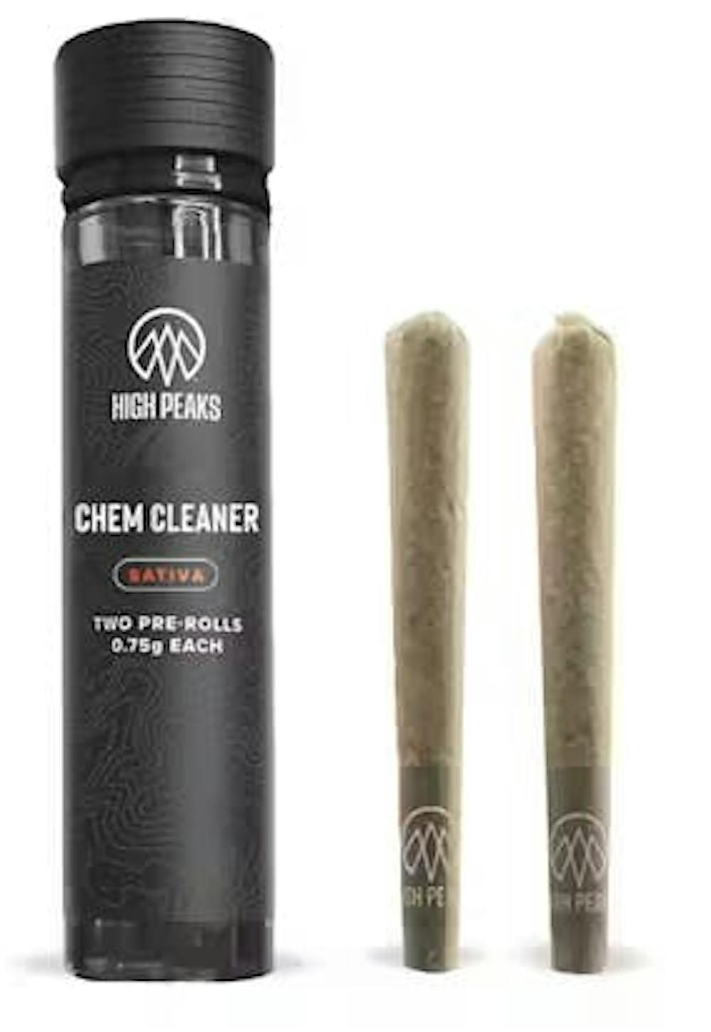 Product Preroll | Chem Cleaner (H) 2pk | High Peaks