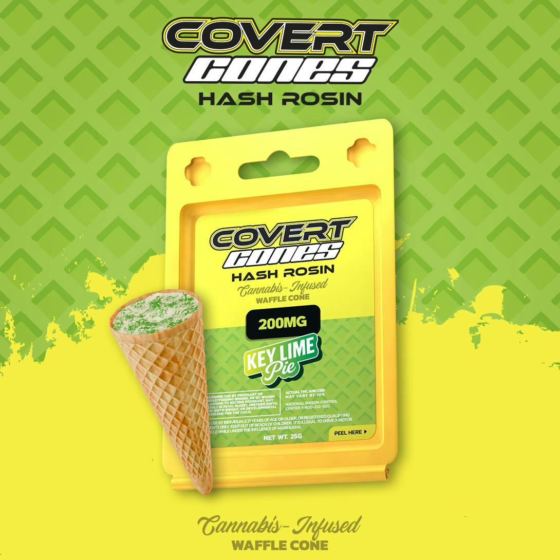 Product: Covert Cups | Rosin Cones - 200mg - Key Lime Pie