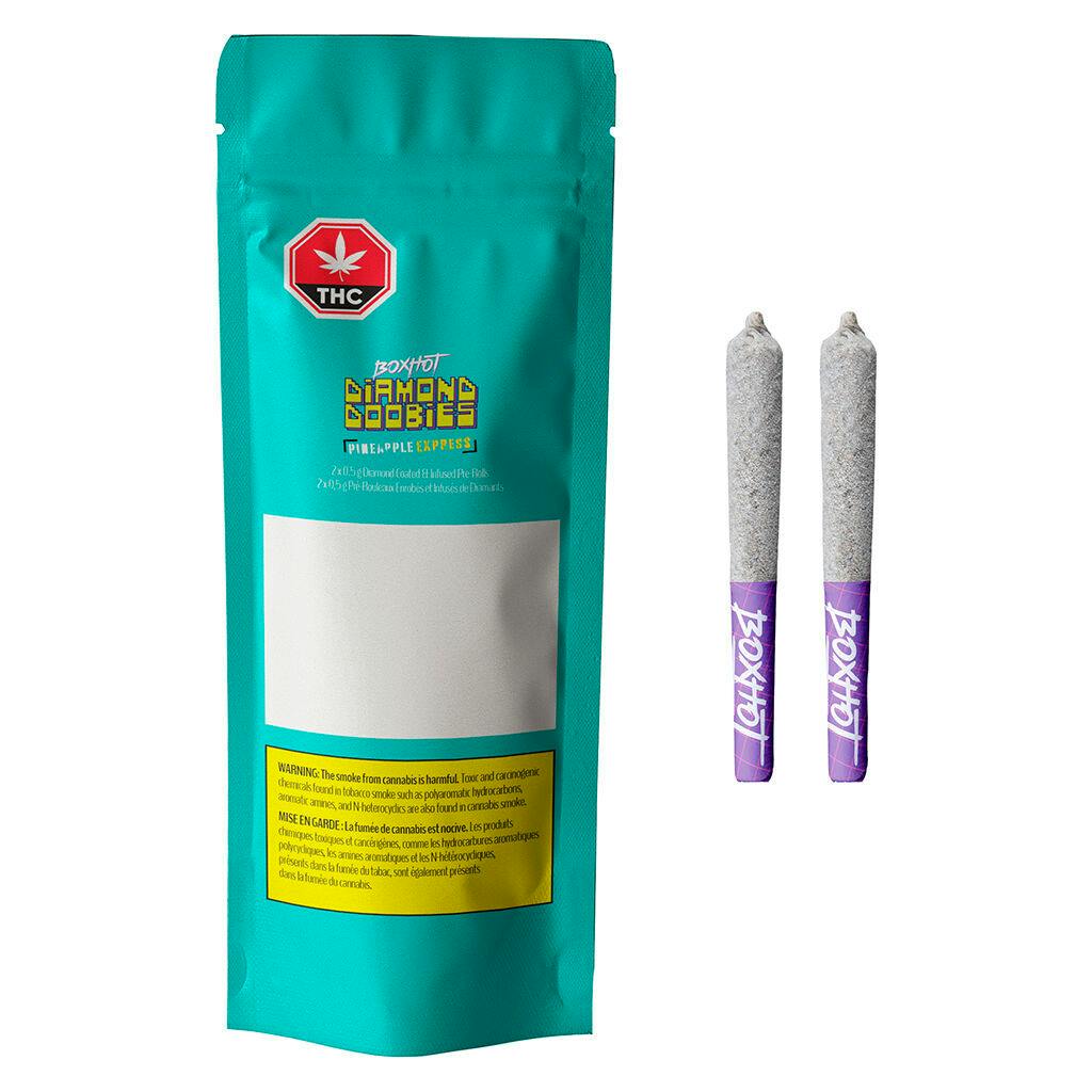 BOXHOT - Pineapple Express Diamond Doobies Infused PRJs - 2x0.5g