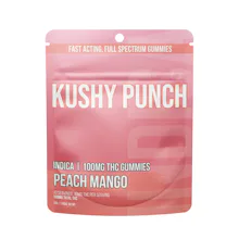 Kushy Punch - 100mg Gummies - Peach Mango