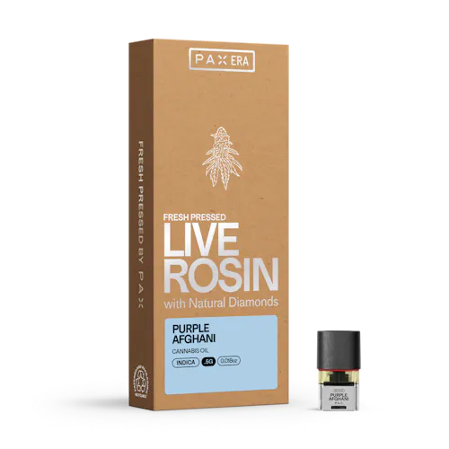Live Rosin with Diamonds | Purple Afghani 0.5g | Pod-active