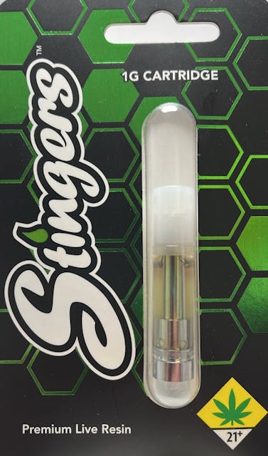 NEW! Stinger’s Live Resin cartridges feature the same live resin you’ve come to love in our flagship pre-rolls, in a top-quality ceramic cell cartridge. The best representation of full-spectrum profiles and terpenes, Stingers Live Resin will leave you stung.