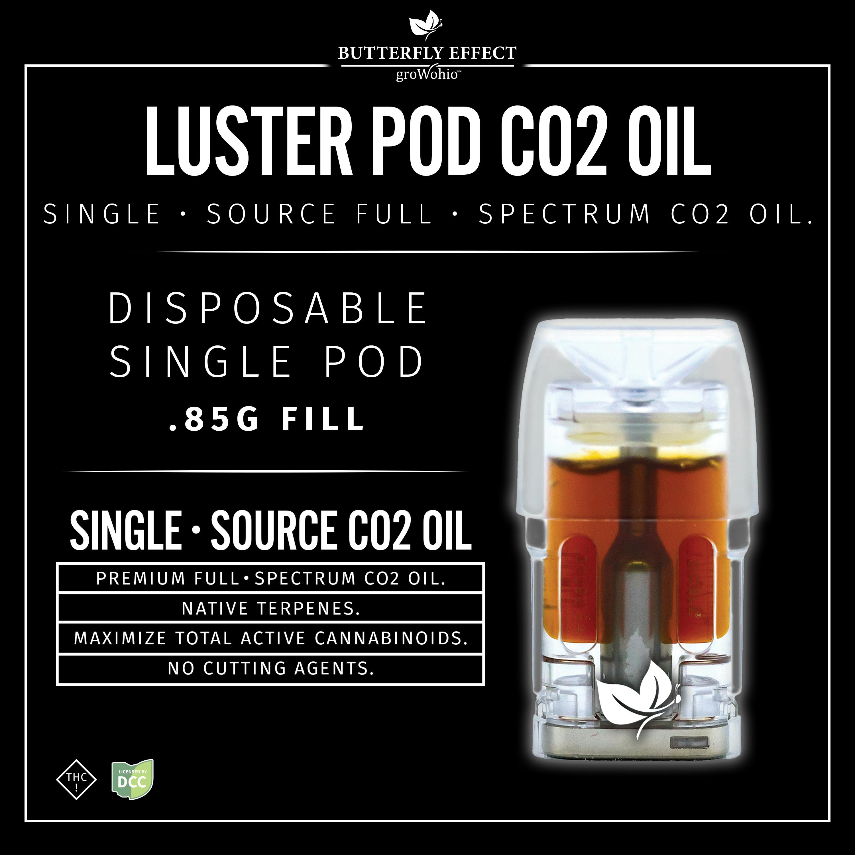 Lemon G Luster Pod .85g (Sativa) | Butterfly Effect | Piqua